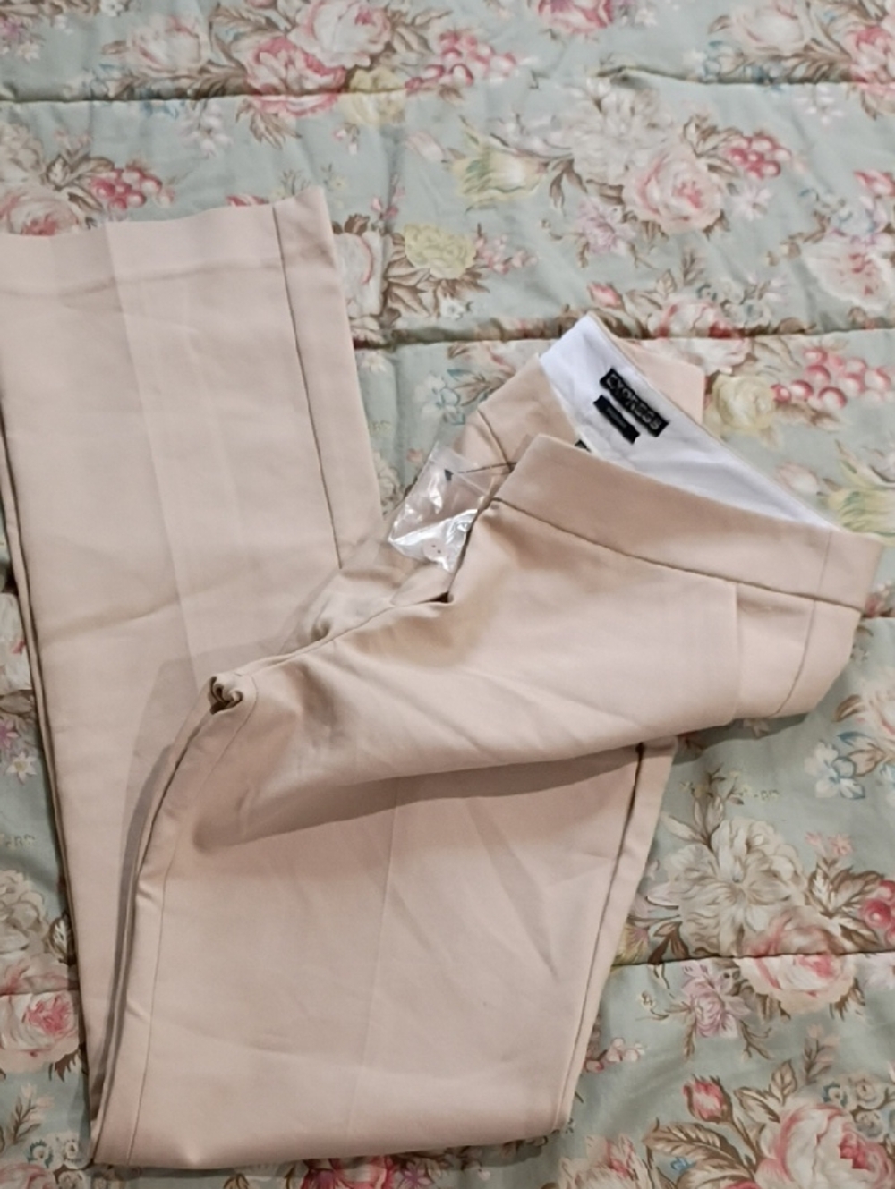 Express Columnist Dress Pants in Light Beige